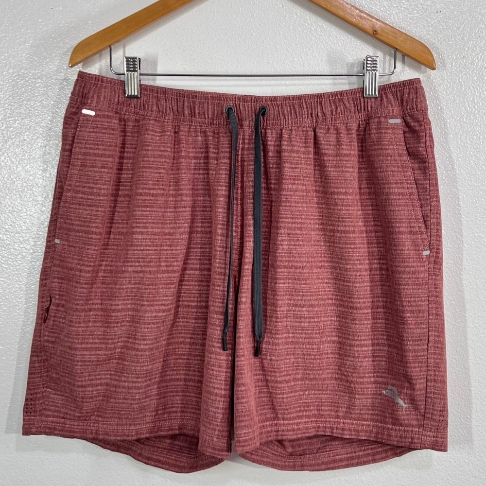 Tommy Bahama IslandActive Baja Board Shorts Men's L Rose Marled Mesh Liner Swim